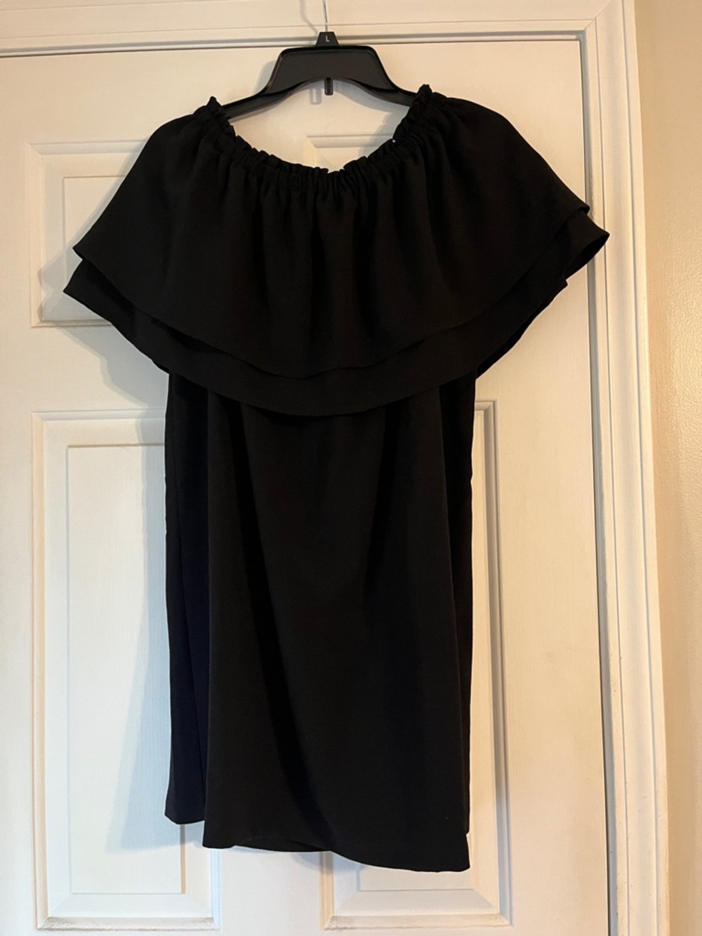 Mud Pie Black Off-Shoulder Mini Dress